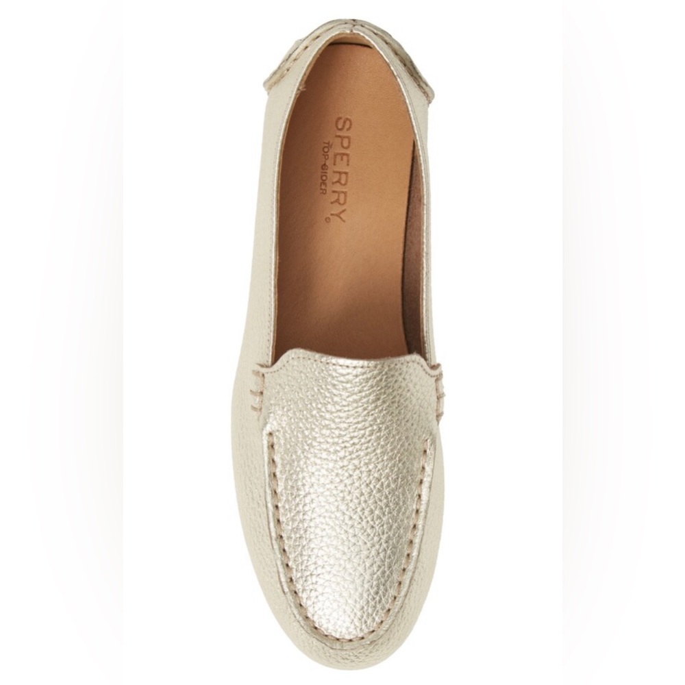 Sperry Top Sider Women’s Moccasin Platinum SIZE 8 NWT